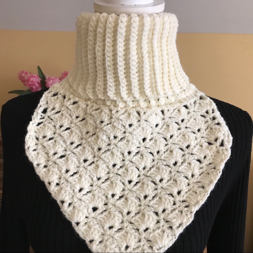 3/$15 Handmade crochet neck warmer
